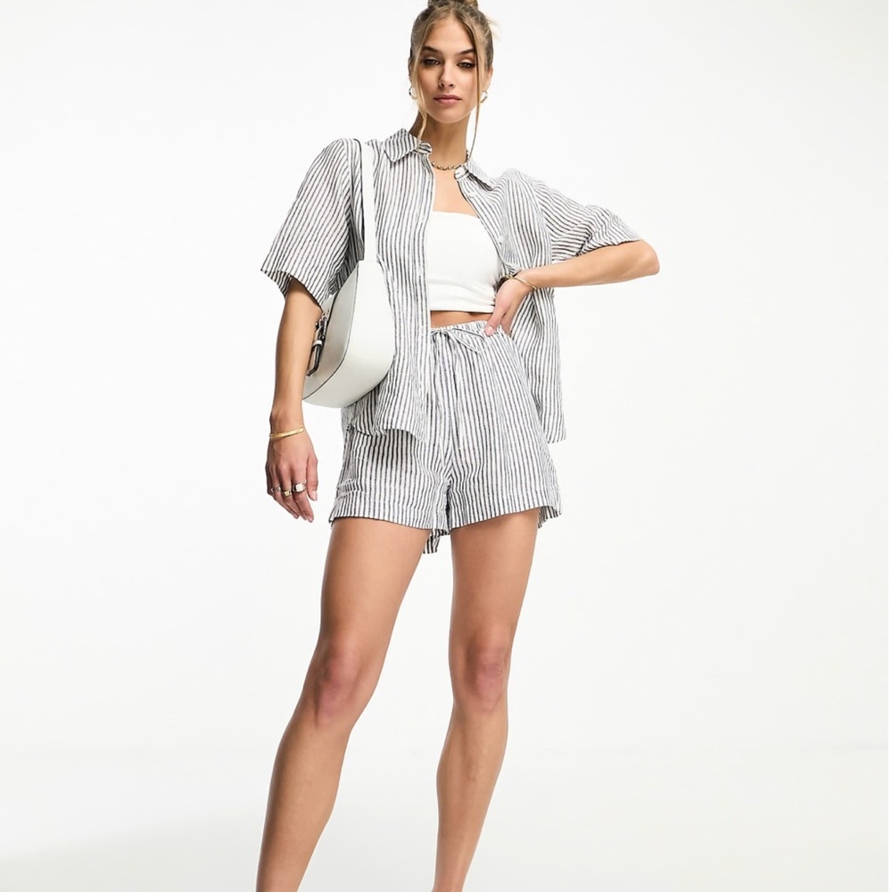 & Other Stories Striped Linen Shirt